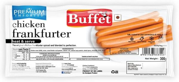 Buffet Chicken Frankfurter 300gm