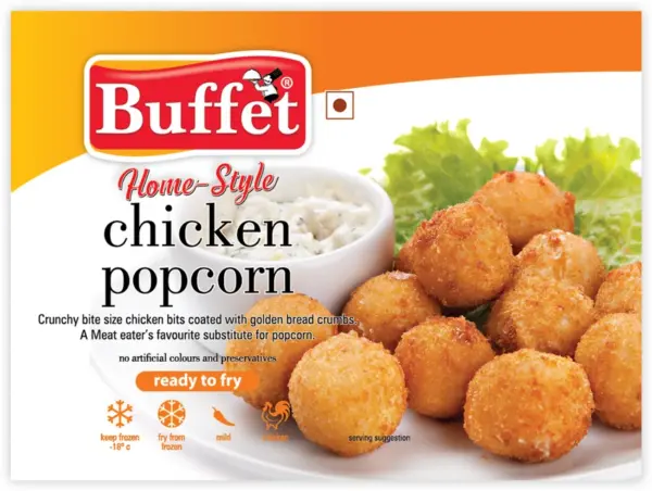 Buffet Breaded Chicken Pop 450gm