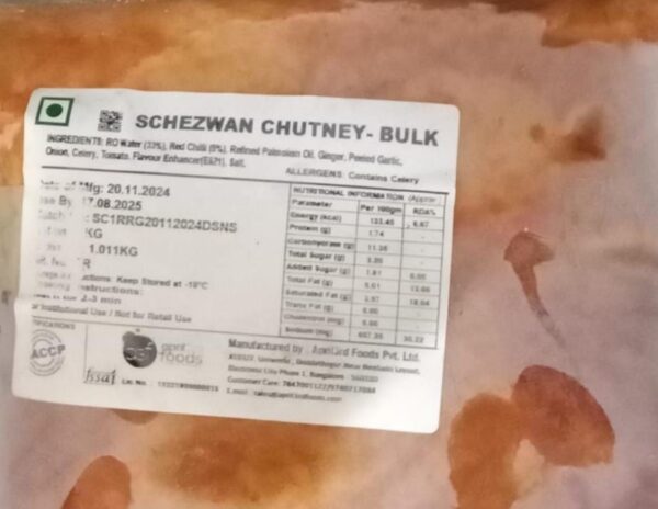 A3f Schezwan Chutney 1 kg