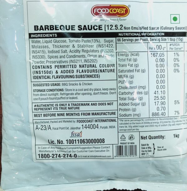 Food Coast Barbeque Sauce