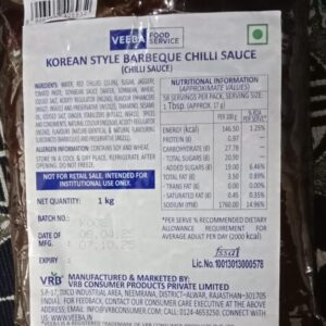 Veeba Korean Style Barbeque chilli sauce 1 Kg
